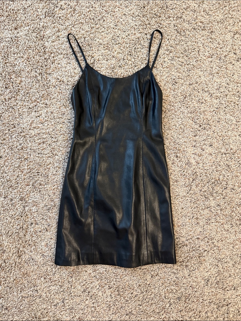 Alice + Olivia Faux Leather Dress - like new